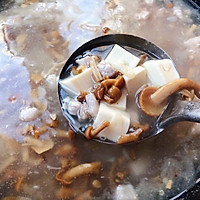 #餐桌上的春日限定#滑子蘑鲜肉牡蛎豆腐羹的做法图解7