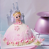 芭比娃娃裙装蛋糕的做法图解10