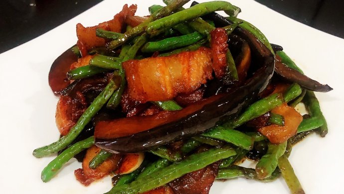 豇豆烧茄子#非油炸不怕胖