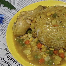 好吃下饭的土豆咖喱鸡腿饭，一次可以来三碗饭