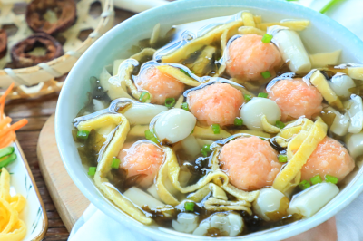 紫菜虾滑汤