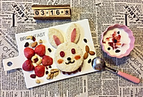 儿童早餐—兔子玉米火腿三明治的做法
