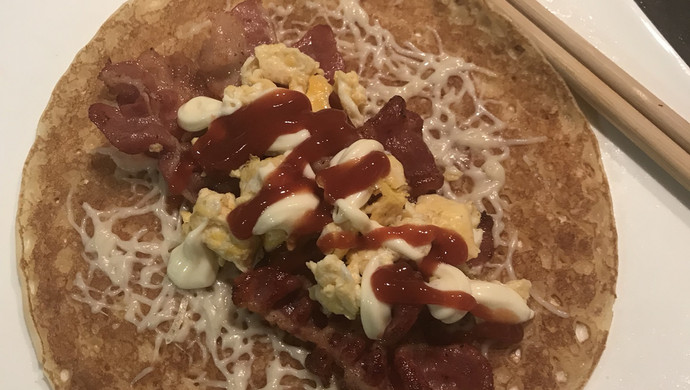 好吃的手抓卷饼