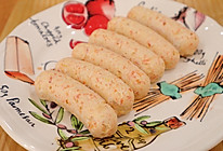 #美食视频挑战赛#自制无淀粉鸡肉香肠的做法