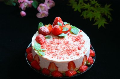 冻干草莓酸奶慕斯