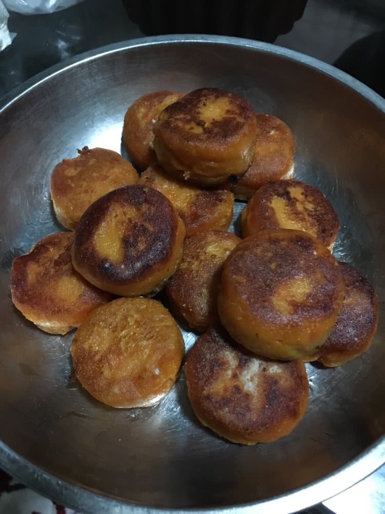 番薯包香蕉饼的做法图解6