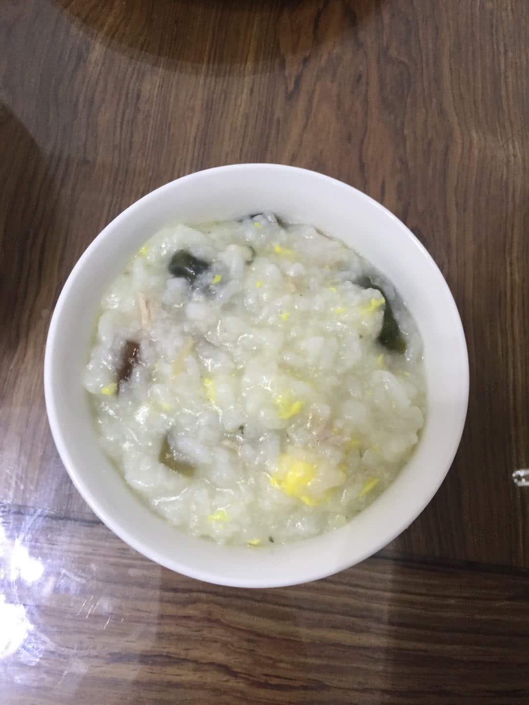 Congee with preserved egg and lean meat