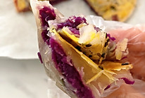 紫薯夹心手抓饼 美味早餐的做法