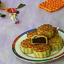 台式蜂蜜紫薯豆沙月饼#安佳烘焙学院#