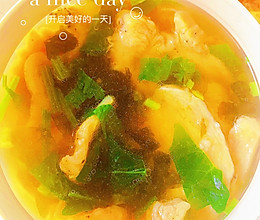 紫菜鸡片汤的做法