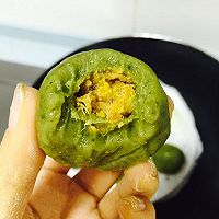 咸蛋黄肉松青团的做法图解9