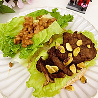 #丘比三明治#开放牛肉纳豆三明治的做法图解6