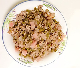 肉末炒泡豇豆泡萝卜的做法