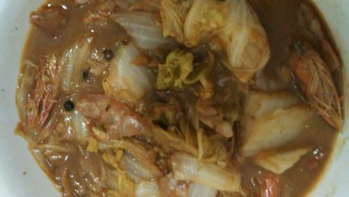 虾混白菜