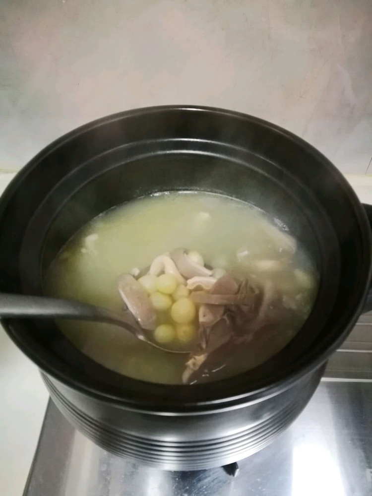 苦藠猪肚汤的做法