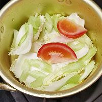 #奶香四溢 暖锅佳味#番茄芝士白菜肥牛锅的做法图解4