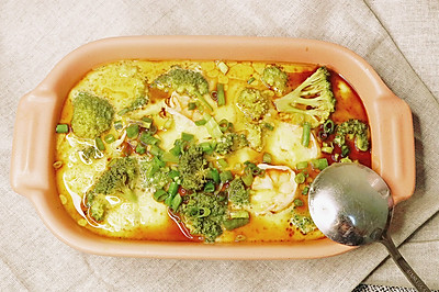 鲜蔬虾仁鸡蛋羹