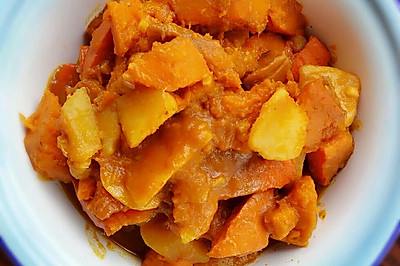 土豆炖南瓜烩菜