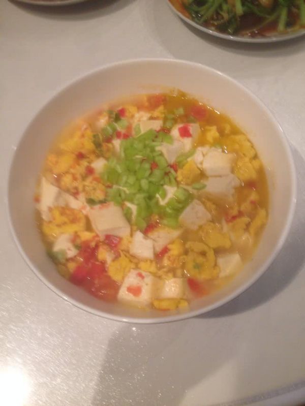 西红柿炒鸡蛋豆腐
