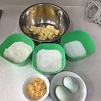 咸蛋肉松饼干的做法图解1