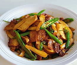 #菜油就选外婆乡，新鲜开榨抢先尝#子姜素鸡回锅肉的做法
