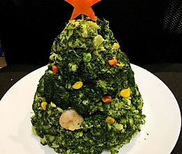 西兰花土豆泥色拉圣诞树的做法