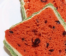 #夏日撩人滋味#超级美艳的西瓜吐司面包的做法