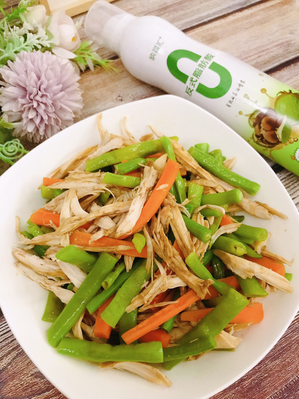 鸡丝拌豇豆