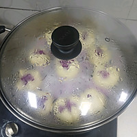 紫薯馒头&玫瑰花卷的做法图解11