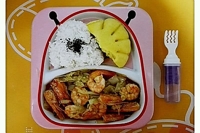 与娃共享美味之虾油炒白菜
