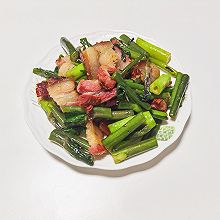 菜苔炒熏腊肉