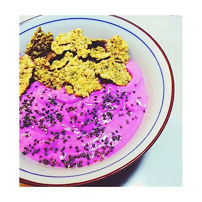隔夜紫薯燕麦粥