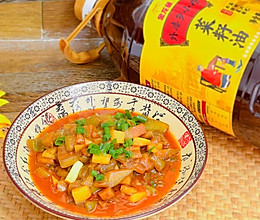 #菜油就选外婆乡，新鲜开榨抢先尝#家乡菜土豆炖茄子的做法