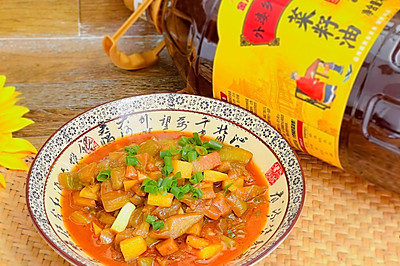 家乡菜土豆炖茄子