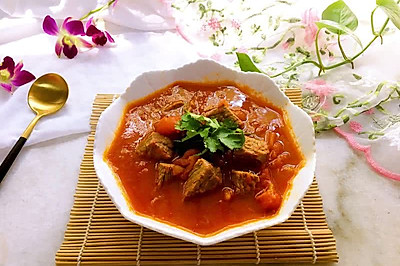 番茄炖牛肉