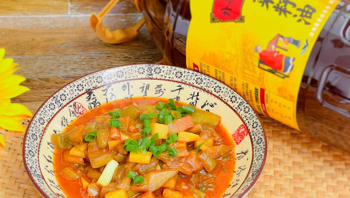 家乡菜土豆炖茄子
