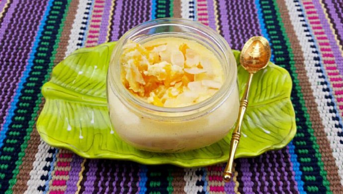 【蔓德拉的厨房】玻璃罐甜点之杏桃纽约起司蛋糕