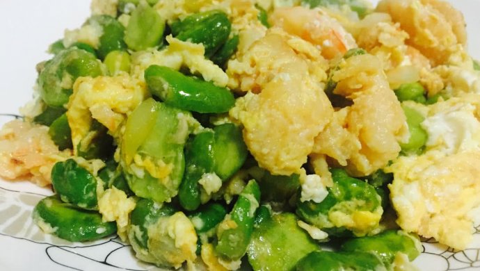 蚕豆虾仁烘蛋，植物蛋白VS动物蛋白，营养美味吃起来