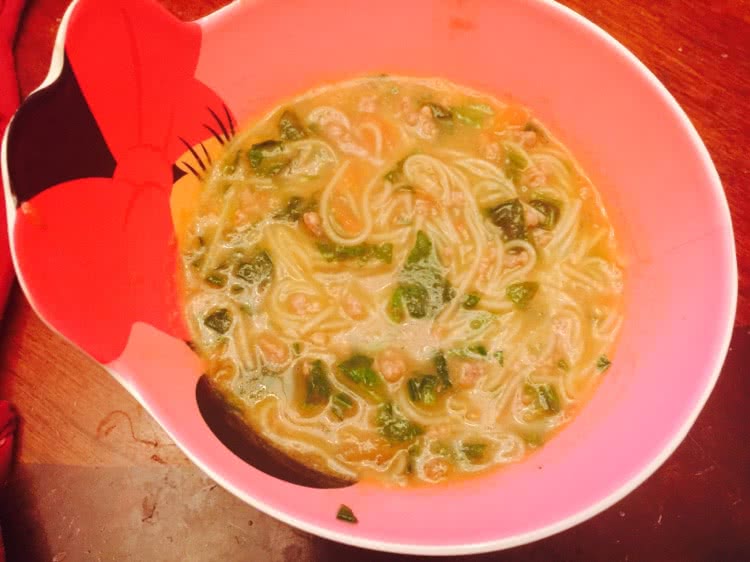 『宝宝辅食』牛肉菠菜番茄面面