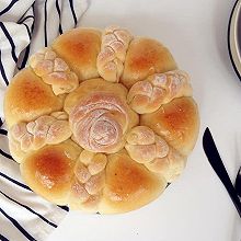 花辫豆沙面包#东菱K30A烤箱#