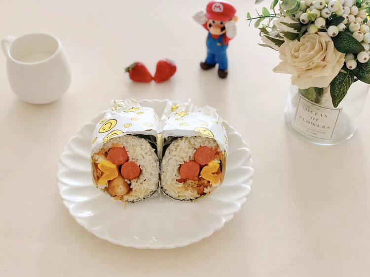 火腿饭团的做法