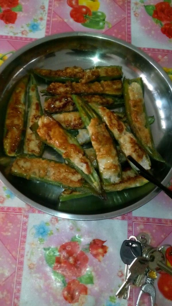 尖椒酿鱼肉
