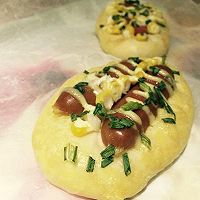香葱火腿肠面包的做法图解9