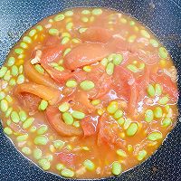 #吃出健康，解决假胖#番茄烧毛豆的做法图解12