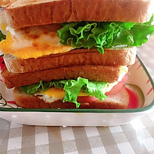 快手早餐♥️三明治