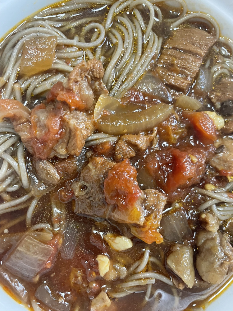 番茄牛腩面的做法