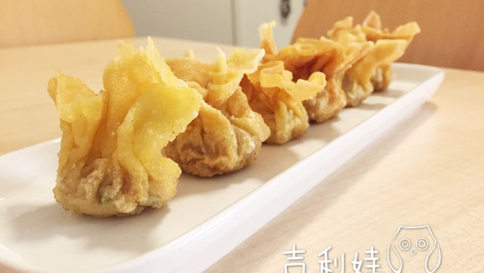 鲜虾黄金云吞