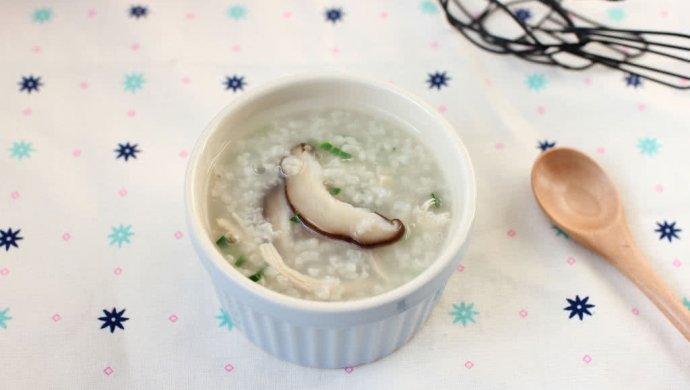 宝宝辅食~香菇鸡肉蔬菜十倍粥