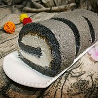 竹炭奶油卷的做法图解22