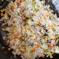 #万物生长 营养尝鲜#花朵时蔬炒米饭的做法图解5